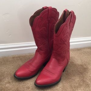 Ariat Red cowgirl boots